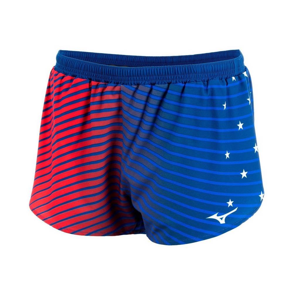 Calções Mizuno 2.5" Patriotic - Mulher - Azul Marinho - LDCYK5408